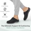 image:imageOrthofeet Womens Orthopedic Louise Adjustable Stretch Clog SlipperBlack