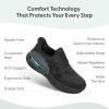 image:imageOrthofeet Womens Orthopedic Naya HandsFree WaterRepellent Walking SneakerAll Black
