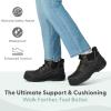 image:imageOrthofeet Womens Orthopedic Quartz HandsFree Waterproof Safety Work BootBlack
