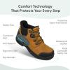 image:imageOrthofeet Womens Orthopedic Quartz HandsFree Waterproof Safety Work BootWheat