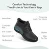 image:imageOrthofeet Womens Orthopedic Rosel HandsFree SlipResistant Leather BootBlack