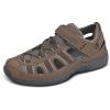 image:imageOrthofeet Mens Orthopedic Clearwater Adjustable Fisherman SandalBrown