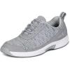 image:imageOrthofeet Mens Orthopedic Lava Stretch Breathable Walking SneakerGrey