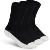 image:imageOrthofeet NonBinding NonConstrictive Circulation Seam Free Casual Dress Socks 3 PackBlack