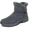 image:imageOrthofeet Womens Orthopedic Bliss HandsFree Faux Fur Lined Suede BootGrey