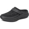 image:imageOrthofeet Womens Orthopedic Iris Water Repellent SlipOn Stretch ClogBlack