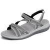 image:imageOrthofeet Womens Orthopedic Lake Adjustable WaterFriendly SandalGrey