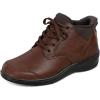 image:imageOrthofeet Womens Orthopedic Rosel HandsFree SlipResistant Leather BootBrown