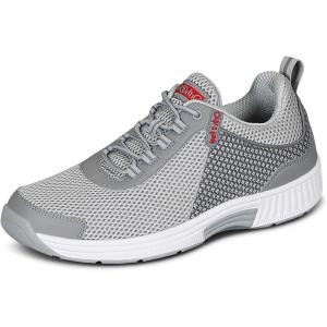 image:imageOrthofeet Mens Orthopedic Edgewater Stretch Knit Walking SneakerGrey