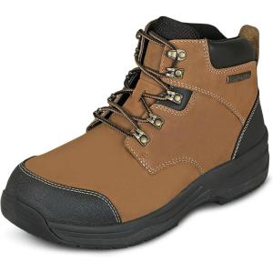 image:imageOrthofeet Mens Orthopedic Granite Waterproof Slip Resistant Work BootBrown