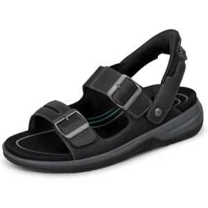 image:imageOrthofeet Mens Orthopedic Jupiter HandsFree SlipOn SandalsBlack