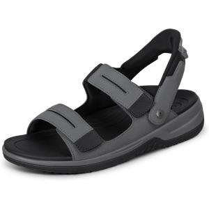 image:imageOrthofeet Mens Orthopedic Neptune HandsFree SlipOn SandalsGrey