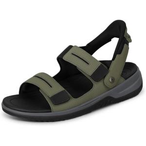image:imageOrthofeet Mens Orthopedic Neptune HandsFree SlipOn SandalsKhaki