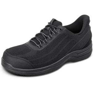 image:imageOrthofeet Mens Orthopedic Onyx HandsFree SlipResistant Safety Work ShoeBlack