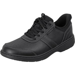 image:imageOrthofeet Mens Orthopedic Pierre HandsFree Leather Dress SneakerBlack