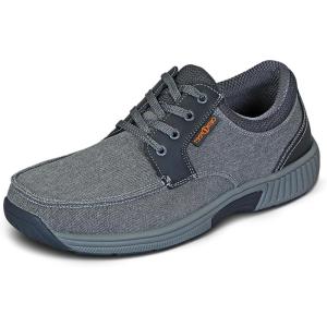image:imageOrthofeet Mens Orthopedic Porto Lightweight Canvas Casual ShoeGrey