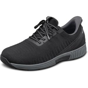 image:imageOrthofeet Mens Orthopedic Yari HandsFree WaterRepellent SlipResistant SneakerBlackGrey
