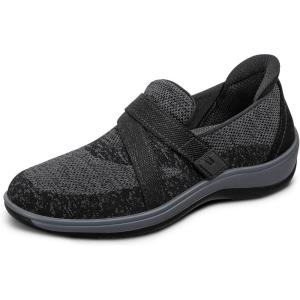 image:imageOrthofeet Womens Orthopedic Amalya SlipOn SlipResistant Casual ShoeBlack