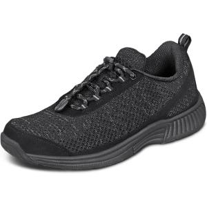 image:imageOrthofeet Womens Orthopedic Coral Stretch Knit Walking SneakerNotie Black
