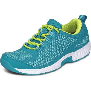 image:imageOrthofeet Womens Orthopedic Coral Stretch Knit Walking SneakerTurquoise