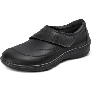 image:imageOrthofeet Womens Orthopedic Emily Adjustable Slip Resistant Dress ShoeBlack