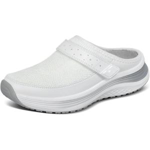 image:imageOrthofeet Womens Orthopedic Iris Water Repellent SlipOn Stretch ClogWhite