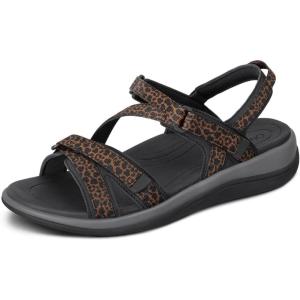 image:imageOrthofeet Womens Orthopedic Lake Adjustable WaterFriendly SandalLeopard