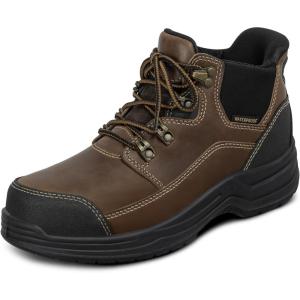 image:imageOrthofeet Womens Orthopedic Quartz HandsFree Waterproof Safety Work BootBrown