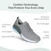 image:imageOrthofeet Womens Orthopedic Francis Stretch NoTie Walking SneakerGrey