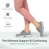 image:imageOrthofeet Womens Orthopedic Francis Stretch NoTie Walking SneakerGrey