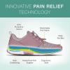 image:imageOrthofeet Womens Orthopedic Francis Stretch NoTie Walking SneakerRose