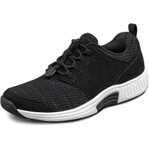 image:imageOrthofeet Womens Orthopedic Francis Stretch NoTie Walking SneakerBlack
