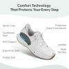 image:imageOrthofeet Womens Orthopedic Leather Stride HandsFree SneakersEcru