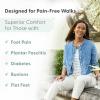 image:imageOrthofeet Womens Orthopedic Wander HandsFree Leather SlipOn Dress SneakerNavy
