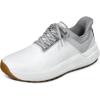 image:imageOrthofeet Womens Waterproof HandsFree Golf ShoesWhiteSliver