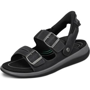 image:imageOrthofeet Womens Minerva Orthopedic HandsFree SandalsBlack