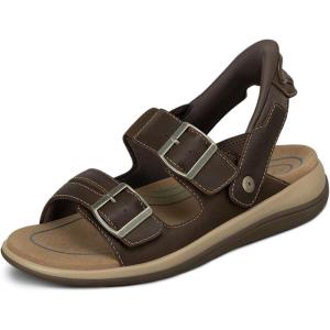 image:imageOrthofeet Womens Minerva Orthopedic HandsFree SandalsBrown