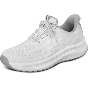 image:imageOrthofeet Womens Orthopedic Nira HandsFree WaterRepellent Walking Sneaker CopperGold Wave Size 5White