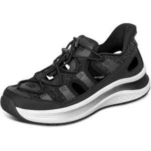 image:imageOrthofeet Womens Orthopedic Venus HandsFree Closed Toe SandalsBlack