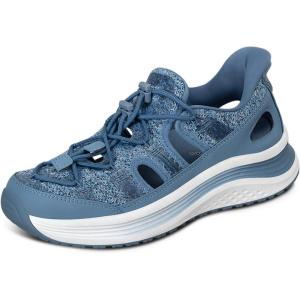 image:imageOrthofeet Womens Orthopedic Venus HandsFree Closed Toe SandalsBlue