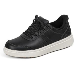image:imageOrthofeet Womens Orthopedic Wander HandsFree Leather SlipOn Dress SneakerBlack