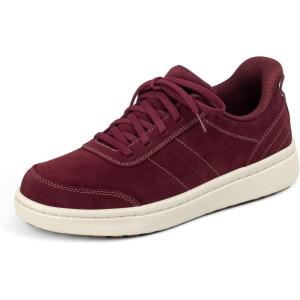 image:imageOrthofeet Womens Orthopedic Wander HandsFree Leather SlipOn Dress SneakerBurgundy
