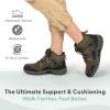 image:imageOrthofeet Womens Orthopedic Dakota Waterproof Lug Sole Hiking BootOlive
