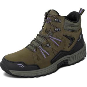image:imageOrthofeet Womens Orthopedic Dakota Waterproof Lug Sole Hiking BootOlive
