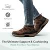 image:imageOrthofeet Mens Orthopedic Ridgewood Waterproof Leather Hiking BootBrown