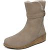 image:imageOrthofeet Womens Orthopedic Claire Faux Fur Lined Water Repellent Suede BootTaupe