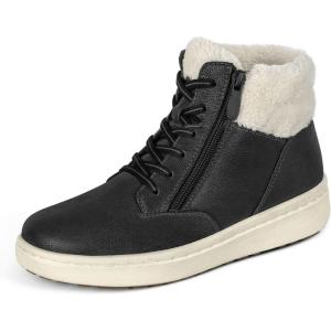 image:imageOrthofeet Womens Orthopedic Elin Water Repellent Sneaker BootBlack