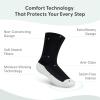 image:imageOrthofeet Extra Roomy NonBinding NonConstrictive Circulation Seam Free Socks 3 PackBlack
