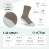 image:imageOrthofeet Extra Roomy NonBinding NonConstrictive Circulation Seam Free Socks 3 PackBrown