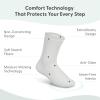 image:imageOrthofeet Extra Roomy NonBinding NonConstrictive Circulation Seam Free Socks 3 PackWhite